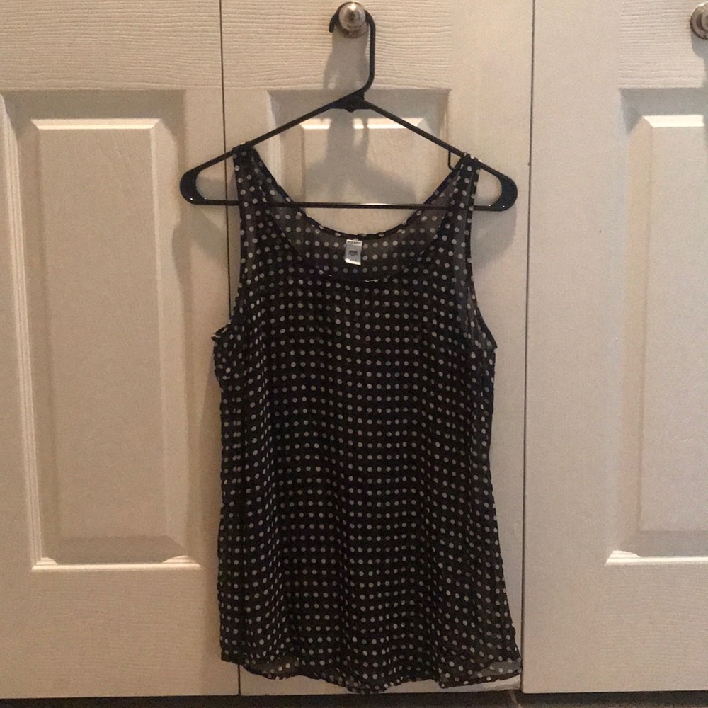 Old Navy Sheer Polka Dot Top